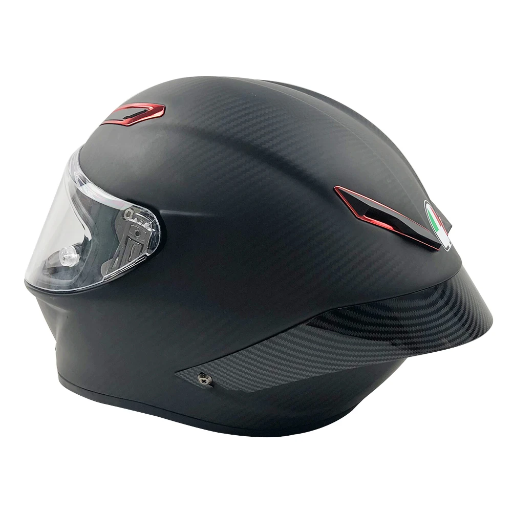 Carbon fiber appearance Motorcycle Rear trim helmet spoiler case for AGV Pista GP RR | Helmets
