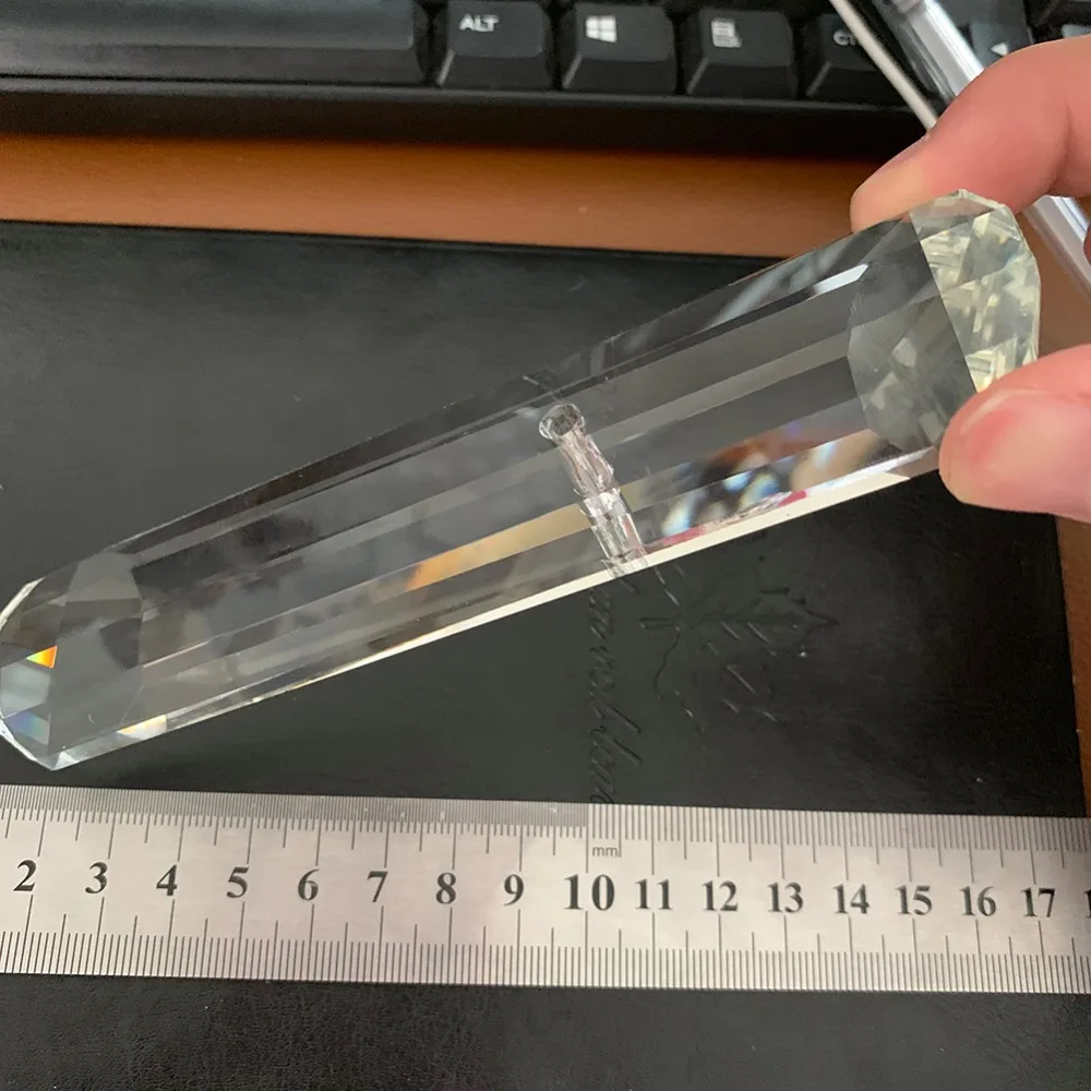 150 мм столб Suncatcher Хрустальная Призма граненая люстра часть радуги DIY ремесло