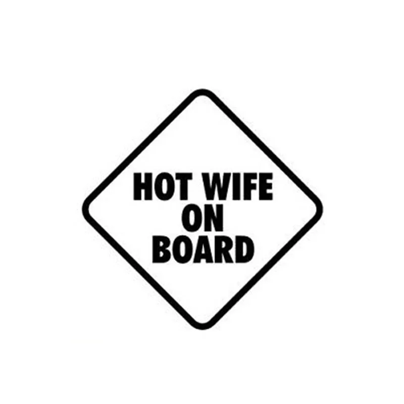 

Hot Wife on Board Sticker Vinyl Decal JDM Funny Car Truck Laptop 9.3x9.3cm
