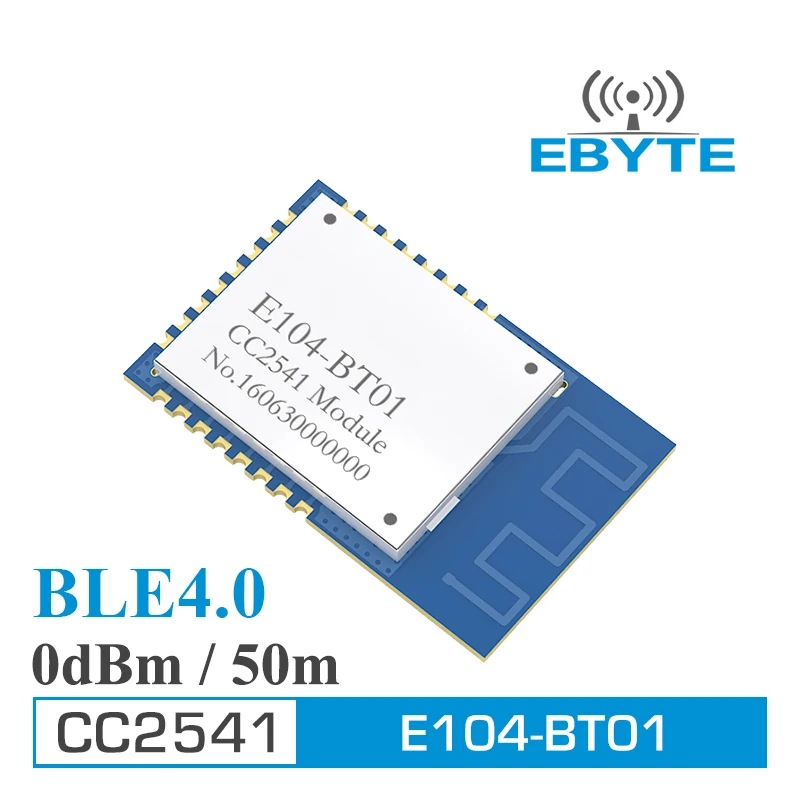 CC2541 Bluetooth беспроводной модуль EBYTE 2.4GH BLE4.0 2 4 ГГц 1 мВт PCB антенна SMD E104 BT01 приемник