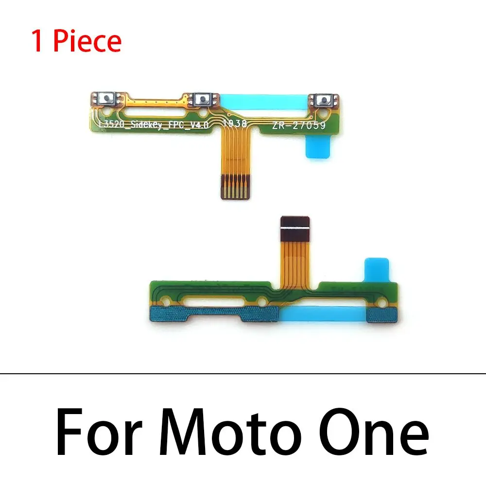 20 шт./лот кнопка включения/выключения питания для Motorola MOTO E5 G Стиль Один громкость