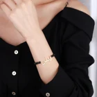 Браслет женский из натурального камня, с арабским именем, из нержавеющей стали