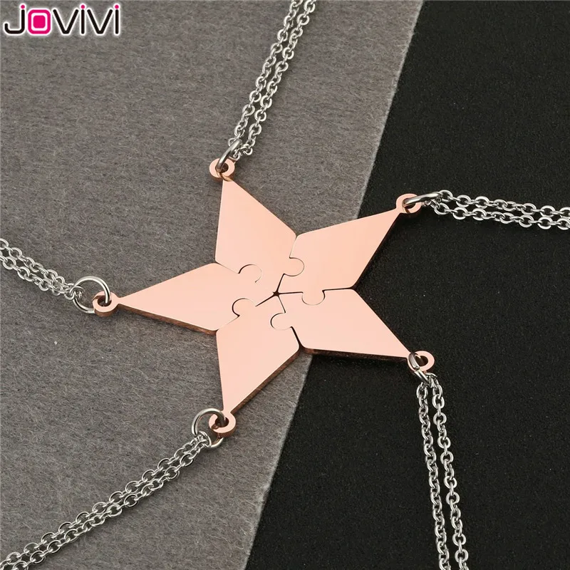 Jovivi из нержавеющей стали 5/6 шт Лучшие Друзья Ожерелье s Дружба Очарование части головоломки Кулон ожерелье ювелирные изделия подарок на день рождения