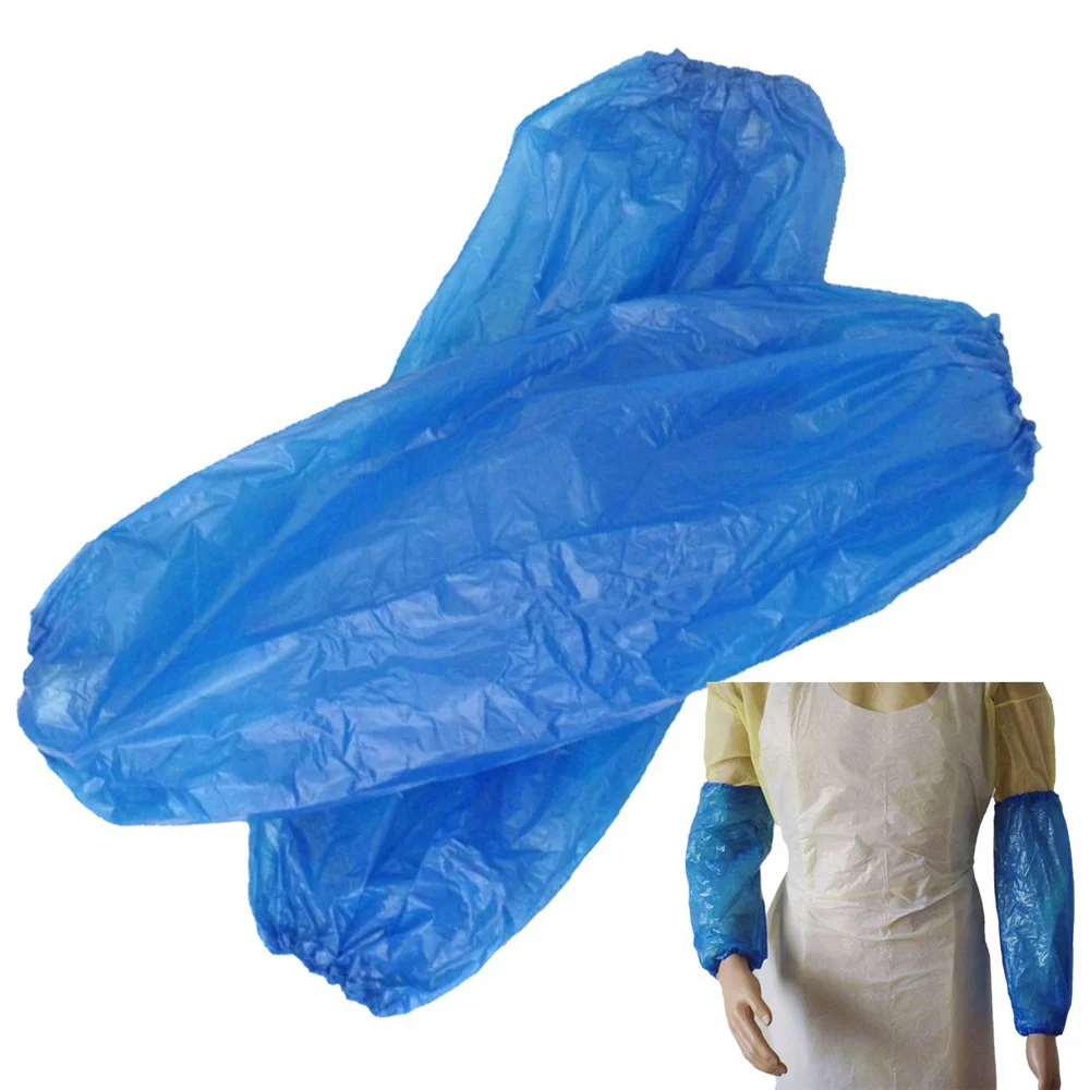 300 шт одноразовые пластиковые нарукавники водонепроницаемые на рукавах