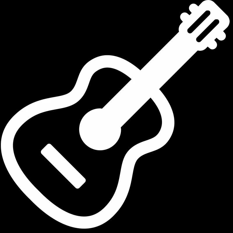 Креативный виниловый декоративный стикер для гитары черного/белого цвета | Дом и