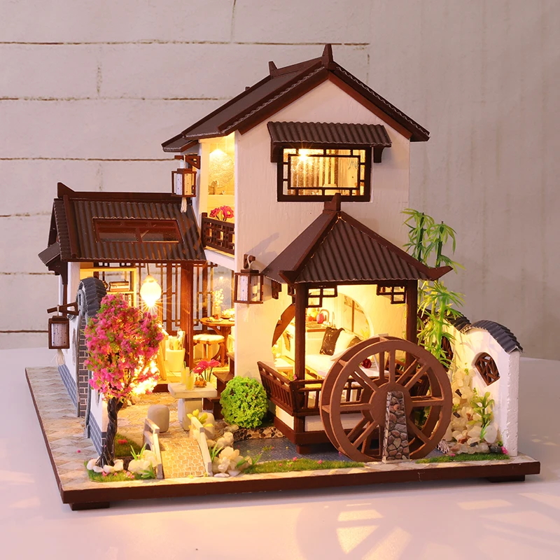 CUTEBEE детские игрушки кукольный домик мебель собрать деревянные миниатюрные