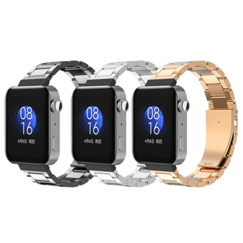 Ремешок из нержавеющей стали с тремя бусинами для смарт часов xiaomi miui