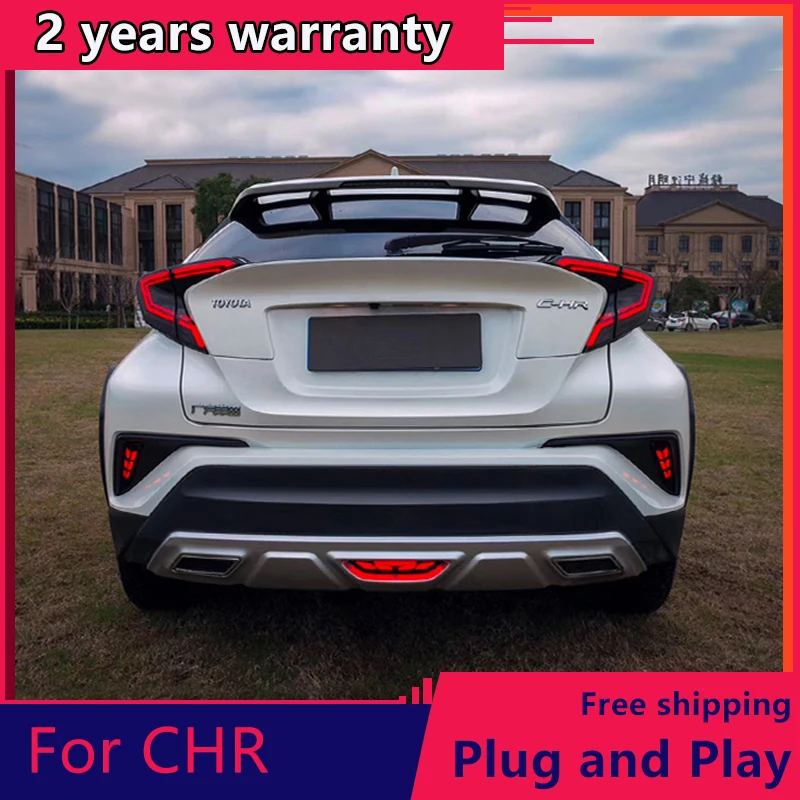 

Car styling Tail Lights For Toyota CH-R C-HR CHR 2017-2018 Led Tail Lights Fog lamp Rear Lamp DRL+Brake+Park+Signal lights