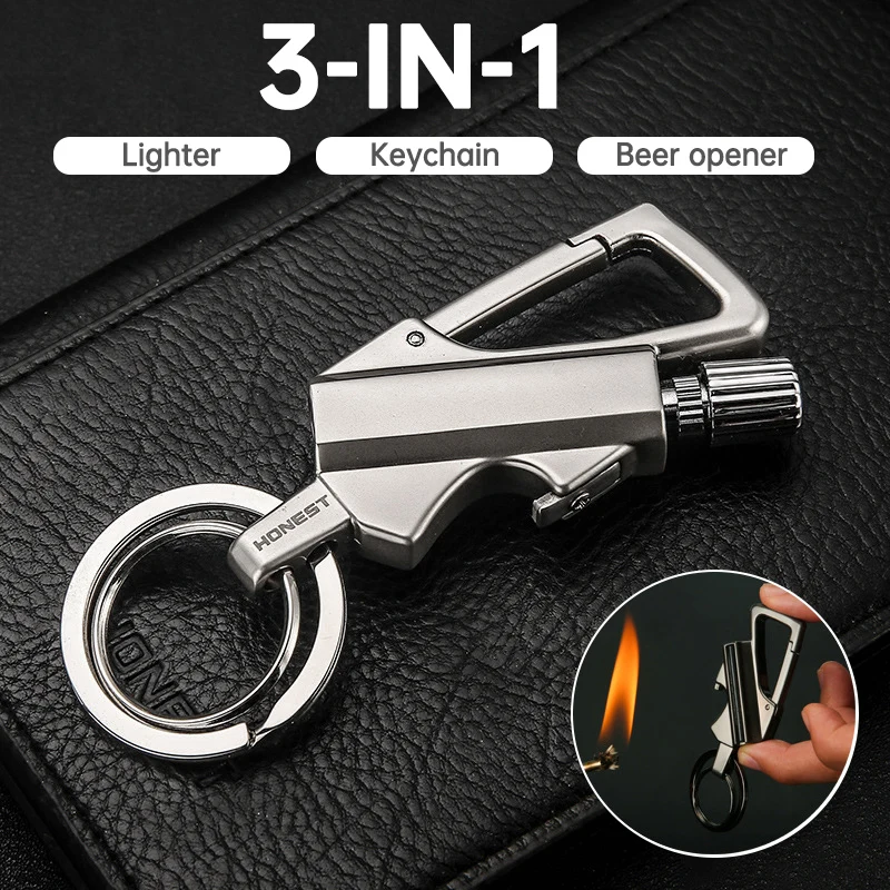 

Portable gasoline and metal sealant; Reusable creative lighter with kerosene for outdoor camping