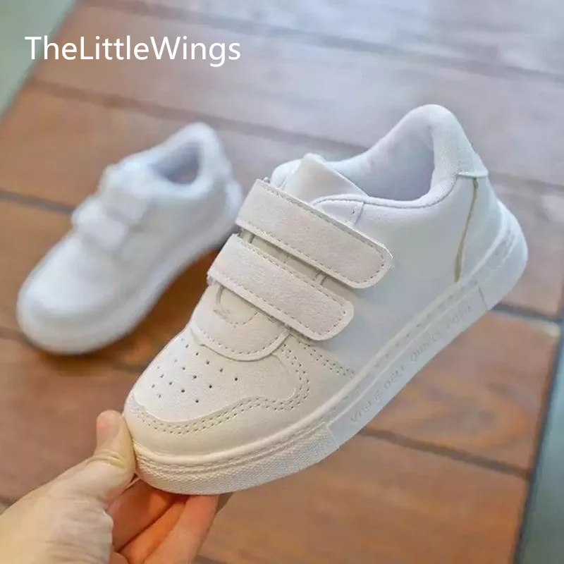 Новинка весны 2020 модная обувь для мальчиков и девочек кожаная эластичная