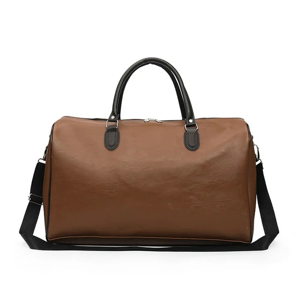 Мужская Дорожная сумка из искусственной кожи вместительная Портативная для