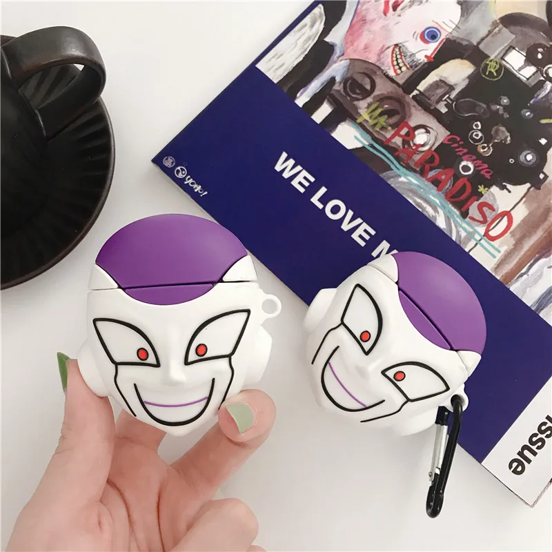 Чехол для AirPod 2 мягкий силиконовый чехол с объемным рисунком дракона жемчуга Freeza