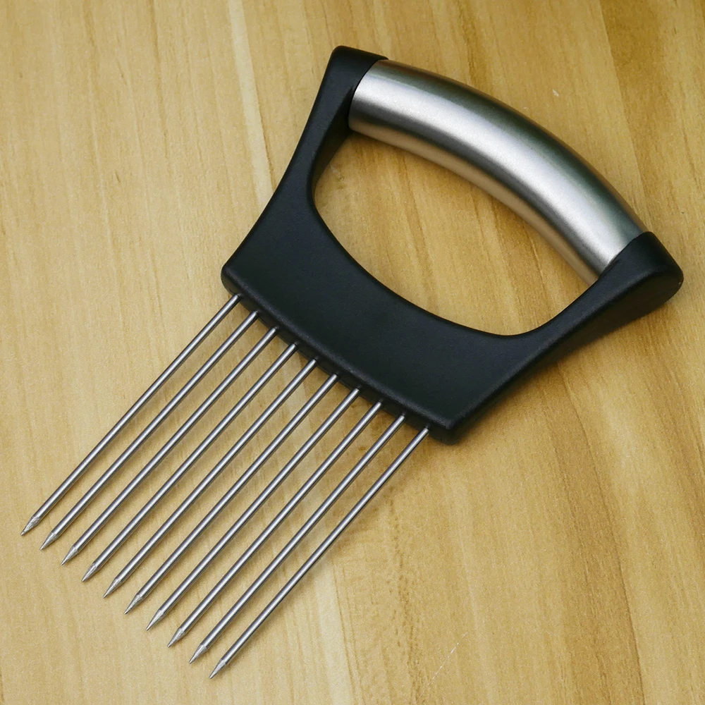 Держатель для луковой нарезки из нержавеющей стали измельчитель овощей и