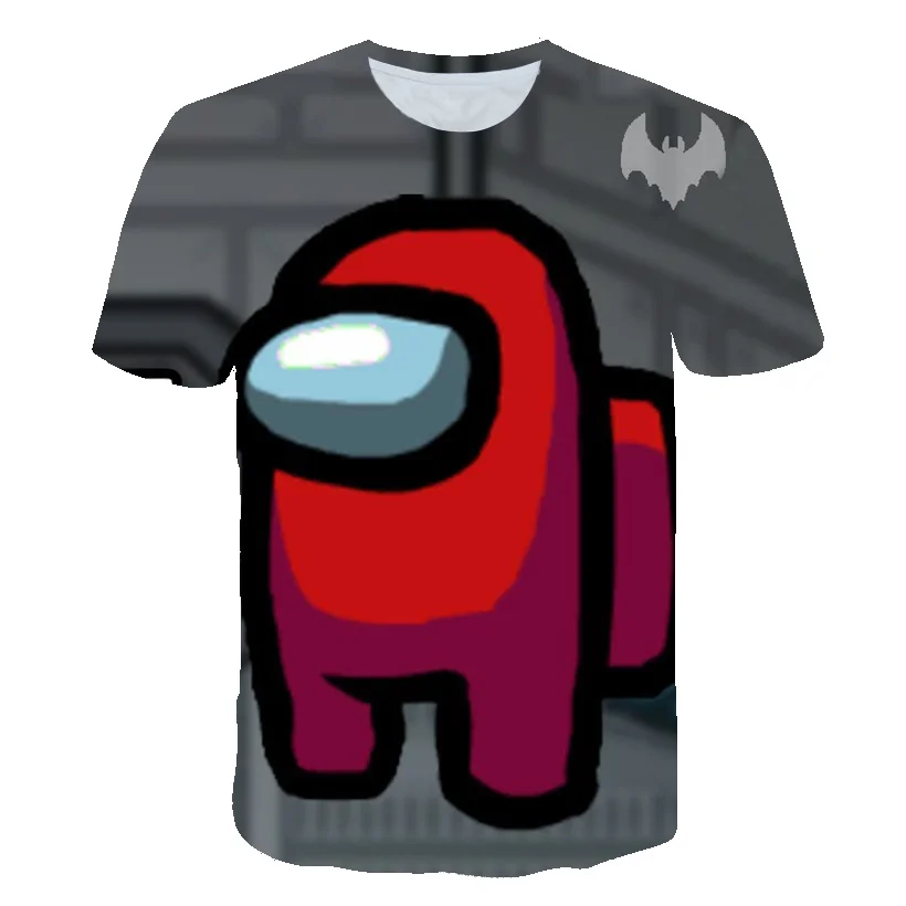 

New Kawaii Game Among Us T Shirt Children 2021 Funny Summer Cartoon T-shirt For Girls Kid Boys clothing Unisex Short Sleeve