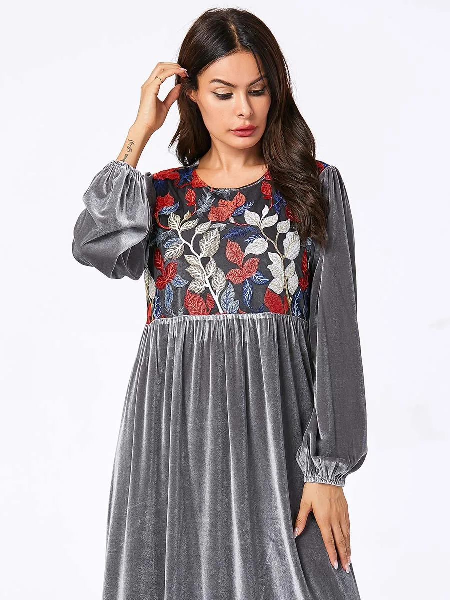 Мусульманская одежда винтажное бархатное платье в мусульманском стиле женское