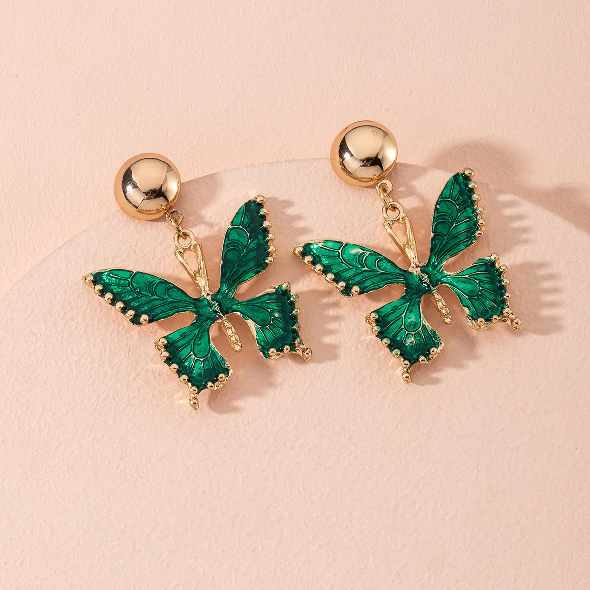 Женские серьги-гвоздики в форме бабочки китайском ретро-стиле | Украшения и