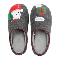 christmas japanese style autumn and winter indoor non slip mute men and women couples warm cotton slippers