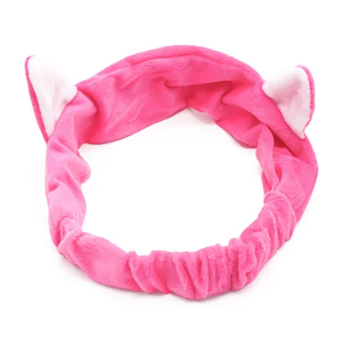 

Women Girls Cute Cat Ear Soft Hair Band Wrap Headband Bath Wash Face Spa Make Up Tool Stretchy Comfortable