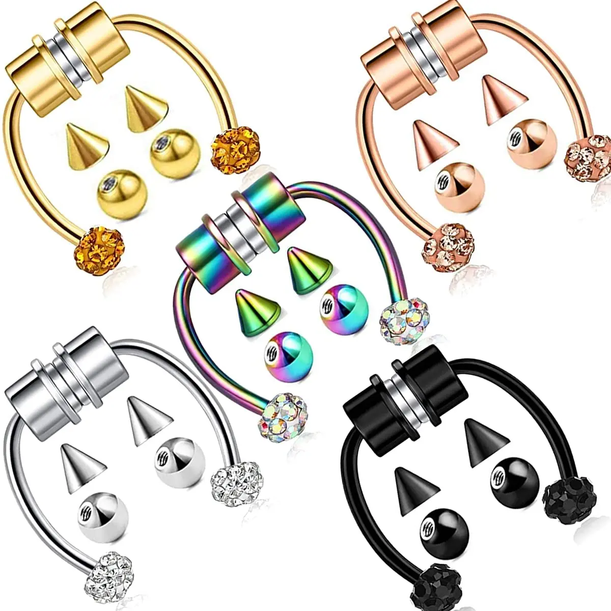 

2021 Hot U Shaped Fake Piercing Nose Ring Alloy Hip Hoop Septum Rings For Women Fashion Body Jewelry Gifts Magnetic Punk Free sh