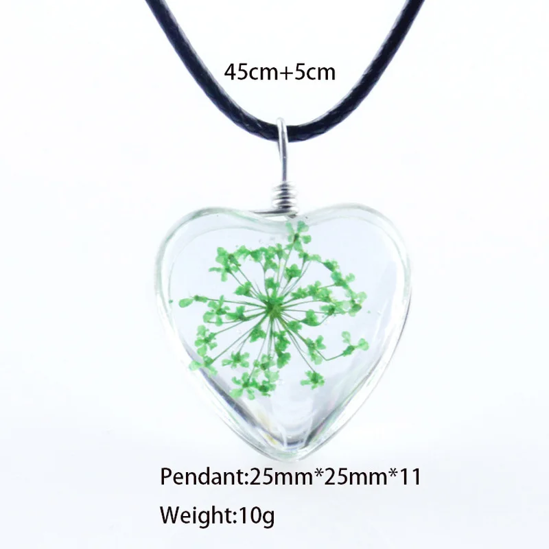 Очаровательное ожерелье женское с подвеской в форме сердца из четырех листьев