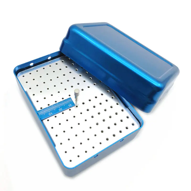 Новый 120 отверстия стоматологический Endo файл Bur держатель Блок автоклав