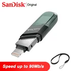 USB-накопитель SanDisk для IPhone, OTG, флеш-память USB 64 ГБ, Usb-накопитель 128 ГБ, Usb-ключ 32 Гб 256 ГБ, Usb-память для IPhone, IPad