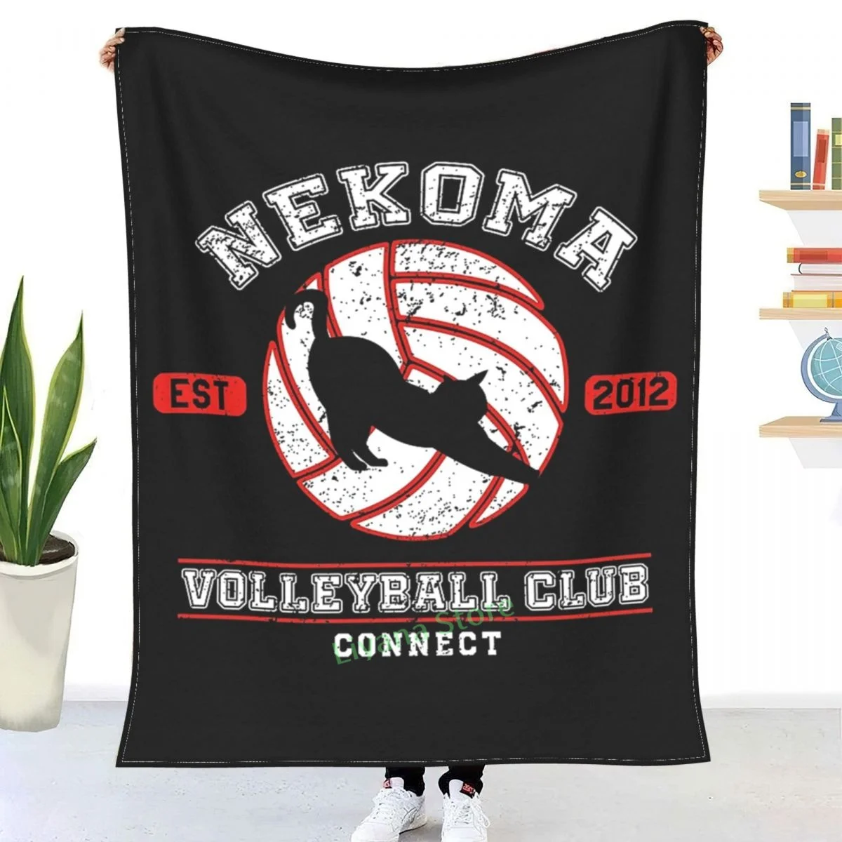 Декоративное одеяло Nekoma Connect для старшей школы волейбола дивана спальни с 3D