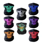 Маска для Хэллоуина, Ужасы маска для подбородка с черепом, маска призрака, мотоциклетный шарф, шапка, праздничная маска для вечеринки, Хэллоуин, подарок Вечерние