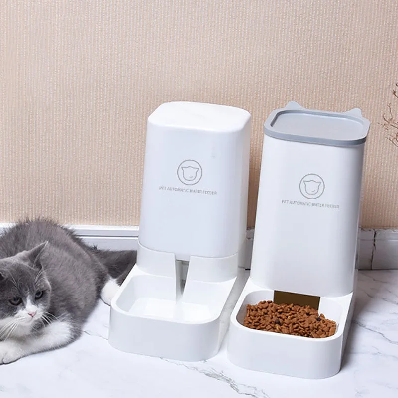 

2.5L Pet Cat Automatic Feeders Large Capacity Cat Water Fountain Plastic Dog Water Bottle Feeding Bowls Water Dispenser