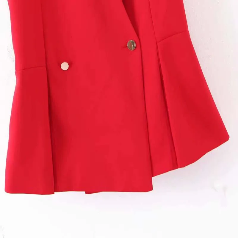 Лидер продаж новая мода красный жилет пальто женская офисная Повседневная