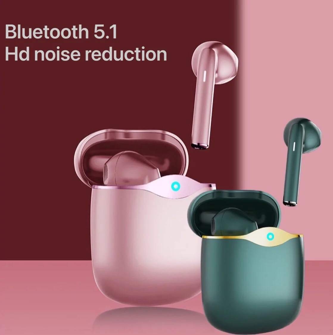 

New TWS Bluetooth 5.1 Auriculares Wireless Headphones Noise Reduction 9D HiFi Stereo Sport Earbuds Handsfree With Microphone