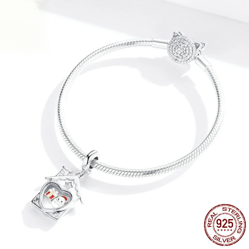 2021 Новый Рождественский домик носки со снеговиком драгоценные бусины подходят к