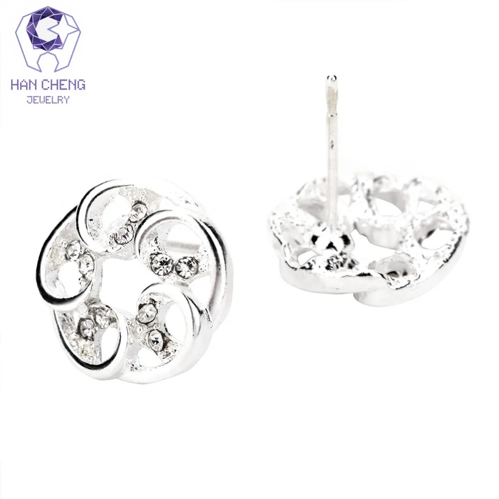 HanCheng новомодное очарование полые круглые Серебристые Плакированные гвоздь