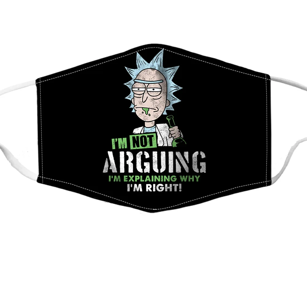 Рик и Морти Рождество маски 3D модные платья для детей взрослых чехлы рот косплей