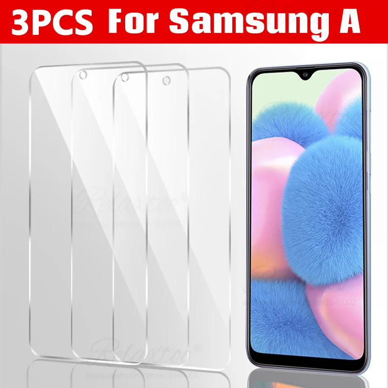 Защитное стекло закаленное 9H для Samsung Galaxy A30S A10S A20S A50S 3 шт.|Защитные стёкла и плёнки