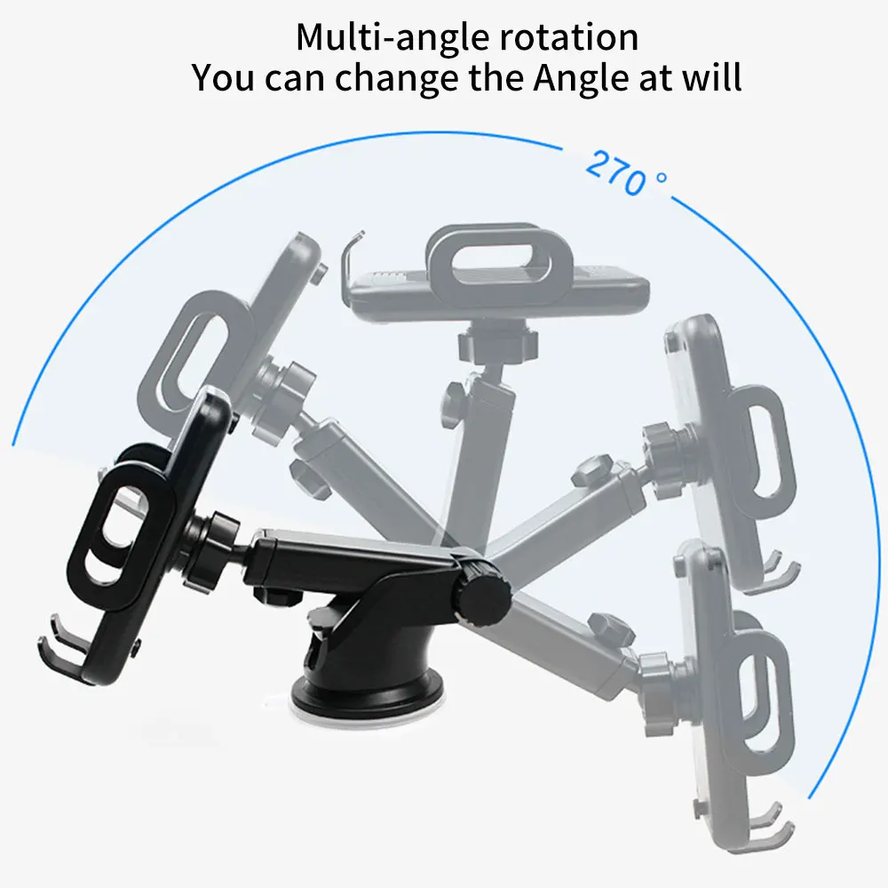 KISSCASE Автомобильный держатель для телефона из углеродного волокна