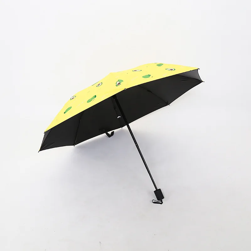 Ручной Зонт авокадо Зеленый зонт от солнца виниловый зонтик китайский с защитой