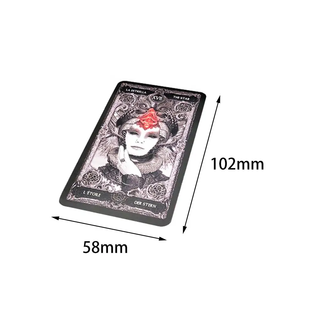 78 шт./компл. новинка темный Таро колоды карт английский испанский французский