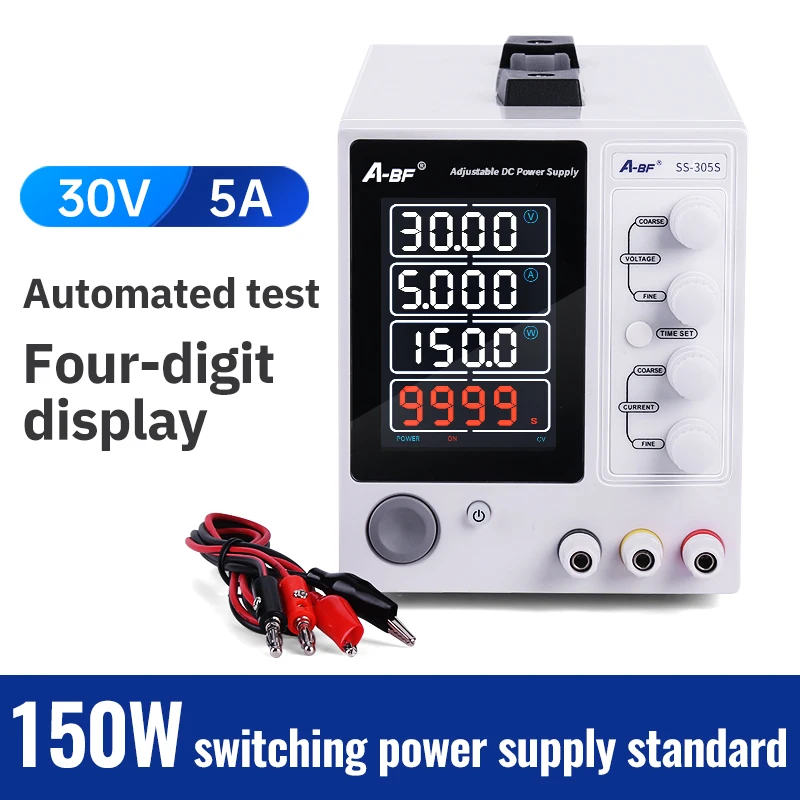 

A-BF DC Regulated Power Supply Unit Adjustable Laboratory Power Feeding Lab Current Voltage Switching Bench Source 30V 60V 10A