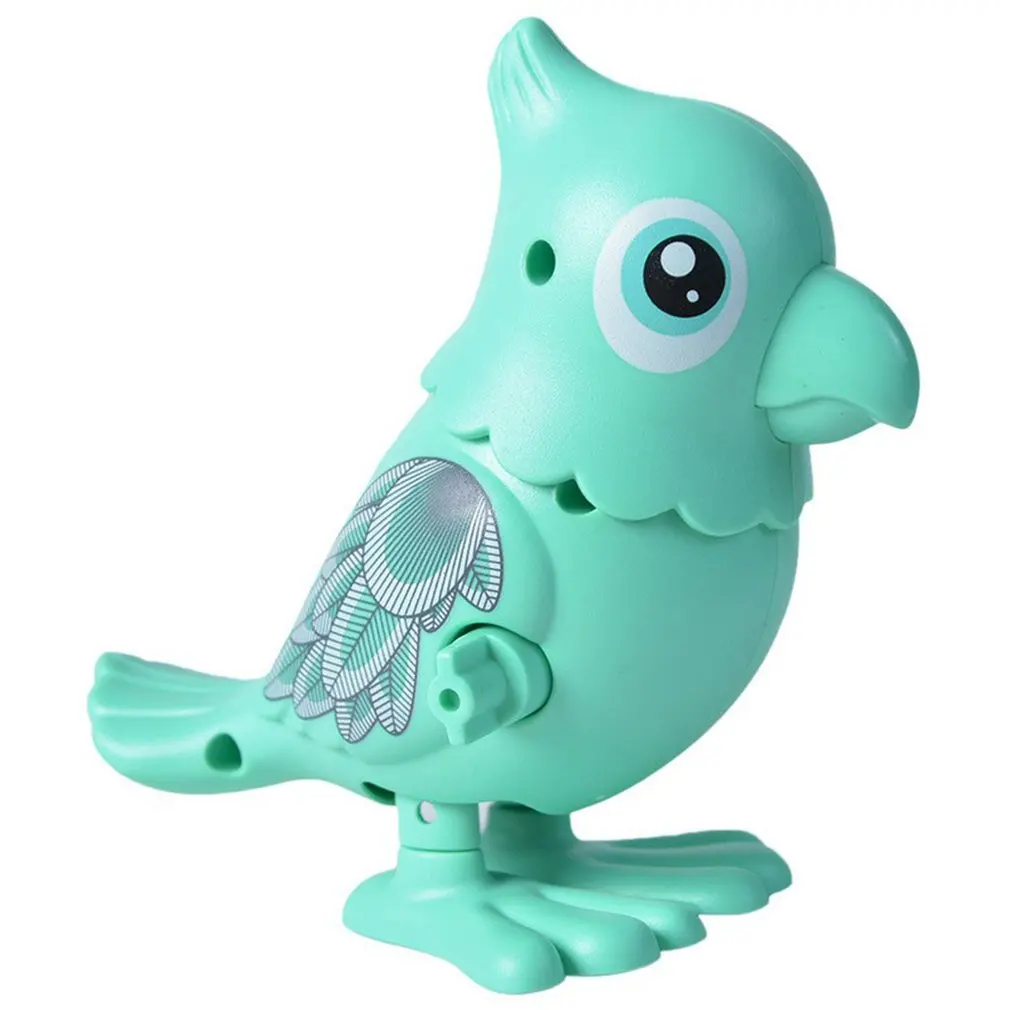 

1pc Dancing Bird Toys For Boys And Girls Parrot Clockwork Toy For Chlidren Cartoon Parrot Random Color