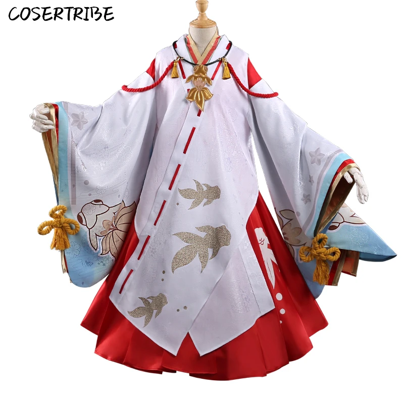 Игра Onmyoji SR Kagura великолепное японское кимоно униформа ведьмы карнавальный костюм