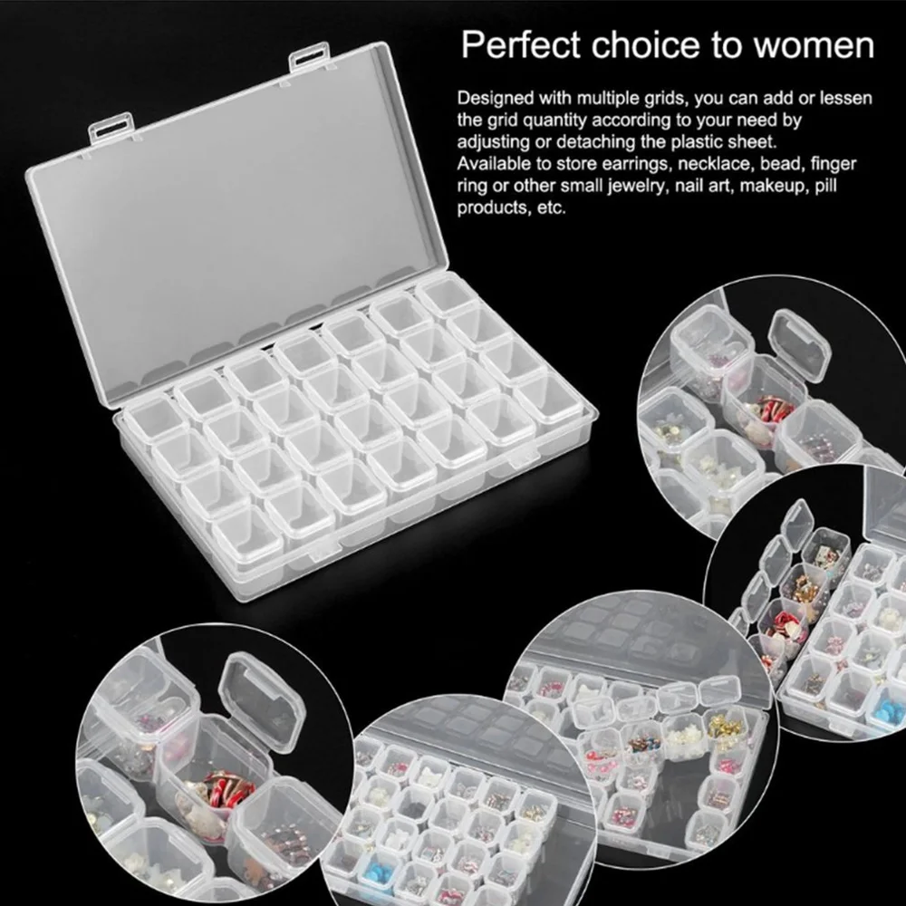Пластиковый держатель для ювелирных изделий 28 ячеек | Украшения и аксессуары