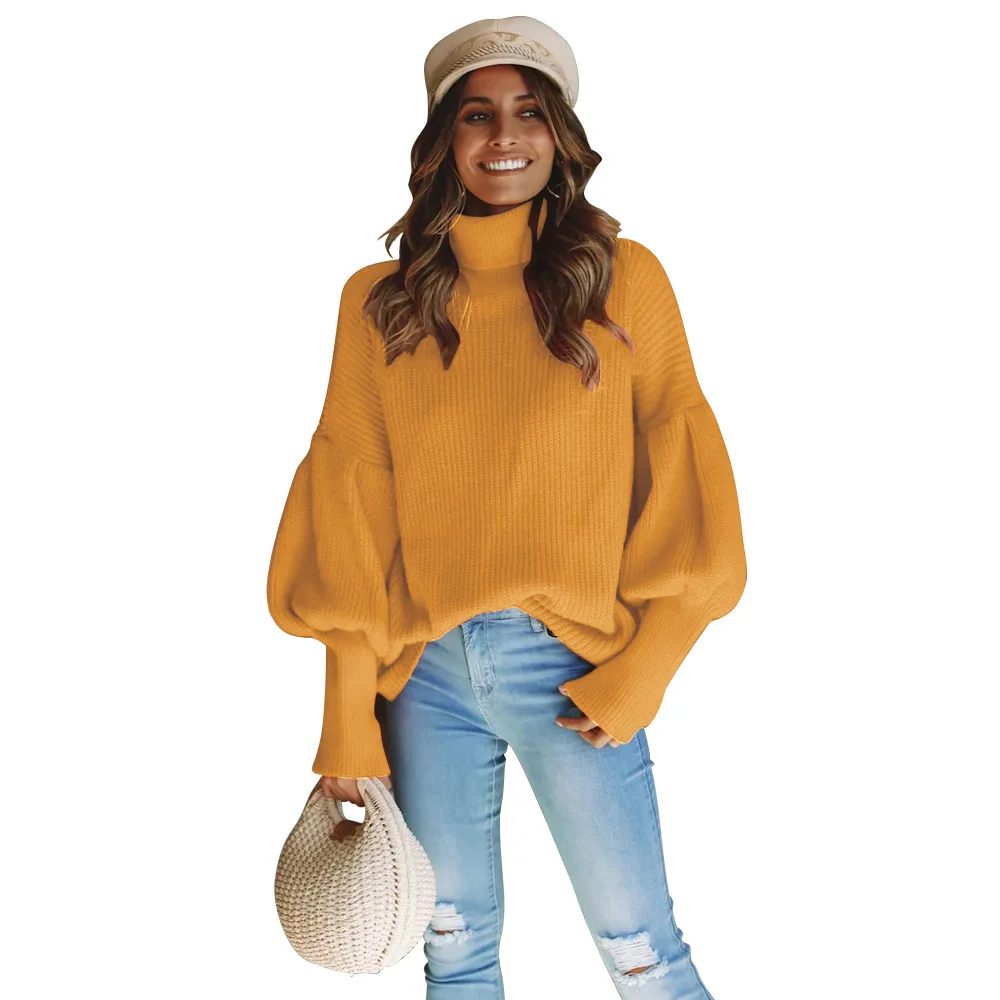 

Женская водолазка, свитера, женская модель в Корейском стиле, милые рождественские вязаные повседневные Пуловеры на плоской подошве для де...