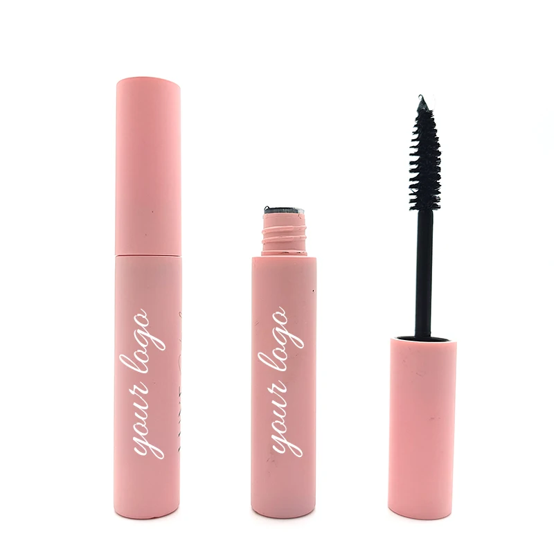 

Factory Wholesale Private Label Waterproof Vegan Mascara With Pink Mascara Tube Makeup Cosmetic