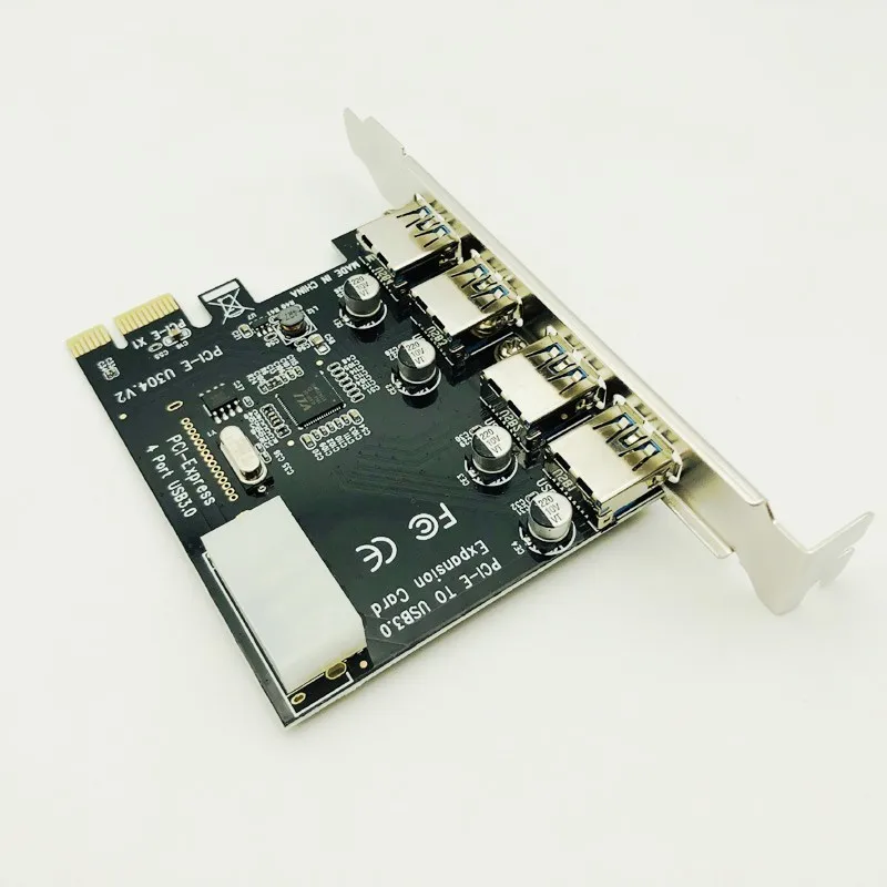 Профессиональный концентратор PCI Express на USB 3 0 адаптер с 4 портами PCI-e для