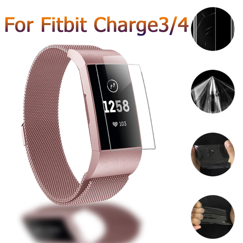 Новинка полная защита экрана для Fitbit Charge 3 модная мягкая защитная пленка Charge4 не