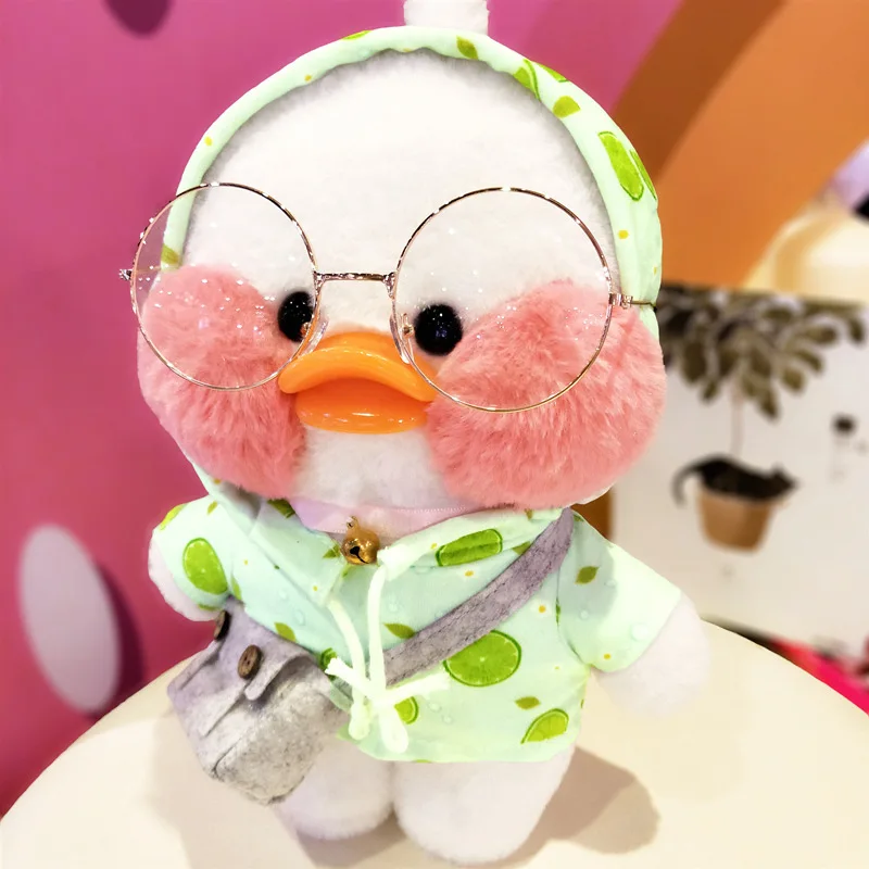 Boxi Kawaii плюшевая утка кукла игрушки Новые 30 см милые пушистые мягкие чучела кукла подарок на день рождения игрушки для детей девочек женщин - Цвет: Green