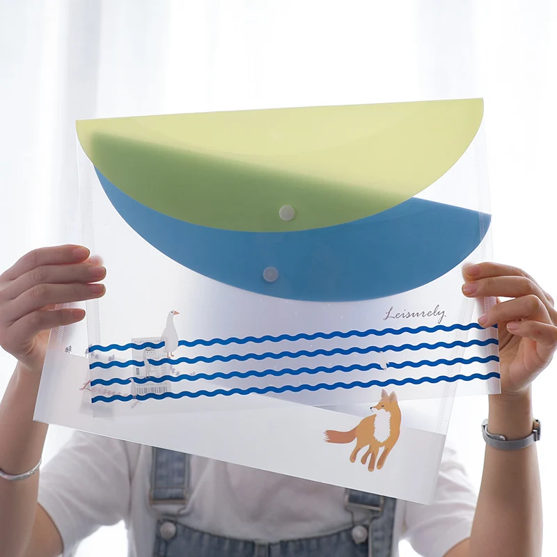 Экологичная сумка для файлов A4 прозрачная информации Студенческая офисная