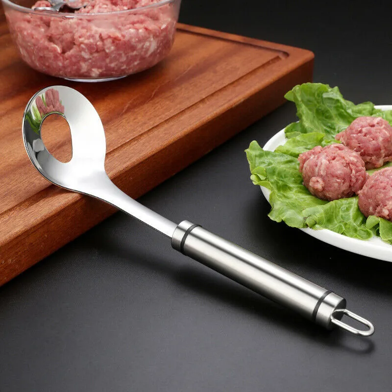 Новая ложка для фрикаделек, изготовление рыбьего мяча, Рождественская Кухня, самостоятельная набивка пищи, машина для приготовления мяча, кухонные инструменты, аксессуары