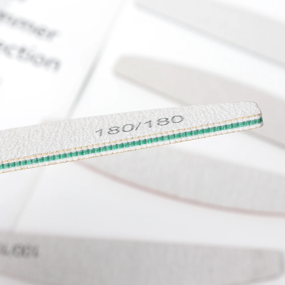 Профессиональная пилка для ногтей 1 шт. наждачная бумага толстые полумесячные